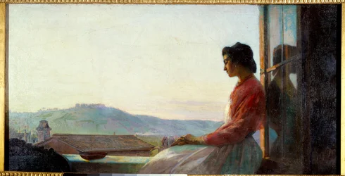 Jovanina Sitting on the Window Support
