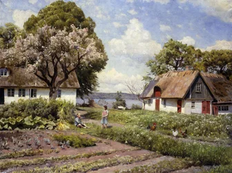 Children in a Farmyard