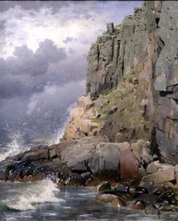 Coastal Landscape with Cliffs