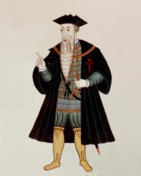 Portrait of Alphonse from Albuquerque (1453-1515), Portuguese navigator and conquistador, sometimes nicknamed the 