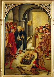 Saint Dominic Presides Over the Burning of the Heretic Books of the Albigenses