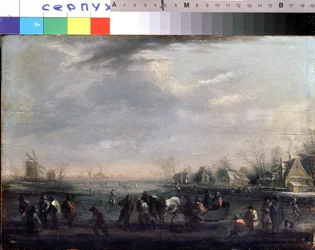 Winter Landscape with Skaters