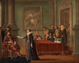 Christina Gyllenstierna with the Letter of Safe Conduct before Christian II