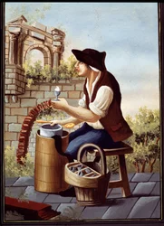 Neapolitan folk customs: the seller of ice cream and walking sorbets