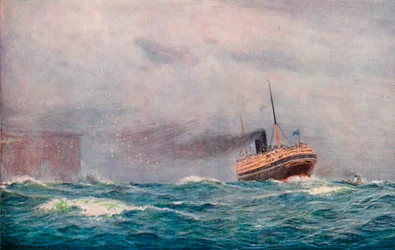 A P. & O. Steamer Outward Bound