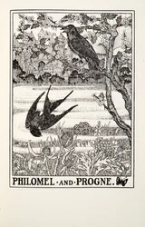 Philomel and Progne, from Fontaine Fables