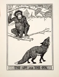 The Ape and the Fox, from A Hundred Fables of Aesop, pub. 1903