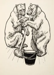 The Bear Cubs, from A Hundred Anecdotes of Animals, pub. 1924