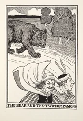 The Bear and the Two Companions, from Fontaine Fables, pub. 1905