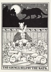 The Council held by the Rats, from Fontaine Fables