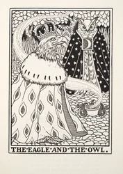 The Eagle and the Owl, from Fontaine Fables, pub. 1905
