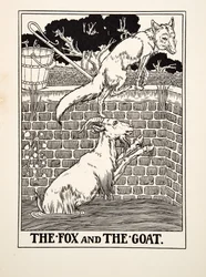 The Fox and the Goat, from A Hundred Fables of Aesop