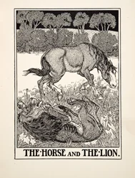 The Horse and the Lion, from A Hundred Fables of Aesop
