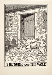 The Nurse and the Wolf, from A Hundred Fables of Aesop