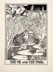 The Ox and the Frog, from A Hundred Fables of Aesop, published 1903