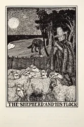 The Shepherd and his Flock, from Fontaine Fables