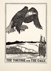 The Tortoise and the Eagle, from A Hundred Fables of Aesop, pub.1903