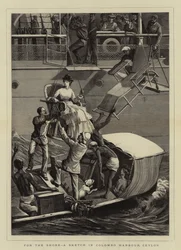 For the Shore, a Sketch in Colombo Harbour, Ceylon