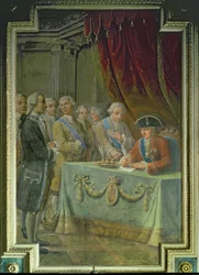 Charles III Signs the Decree Authorising Trade with Asia and the Philippines