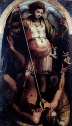 St Michael, Central Panel