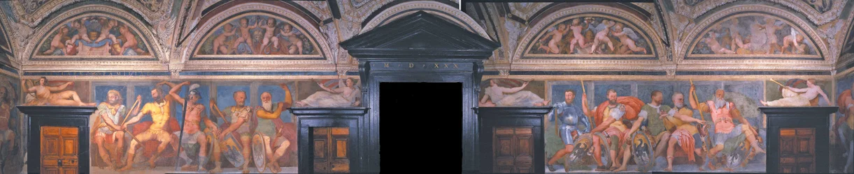 Loggia of the Heroes (detail). Villa del Principe, ca 1530