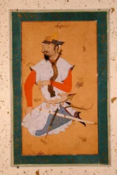 A Turkoman Prisoner of the Mughals, from the Large Clive Album