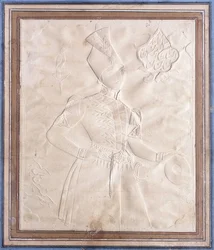 A Khatt-i-nakhun Sketch of Nasr al-Din Shah
