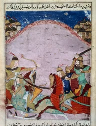 Battle Between Mongolians and Georgians