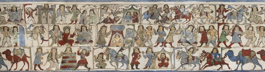Beaker Depicting the Shahnama, Kashan, Iran, Saljuq Period