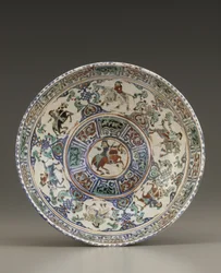 Bowl, Kashan, Iran, Saljuq dynasty, late 12th-early 13th century