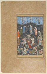 Dancing Dervishes, Folio from a Divan of Hafiz, c.1480