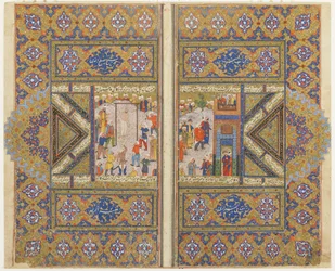 Execution of the Israelite Barsisa from a Bustan (Orchard), c.1580