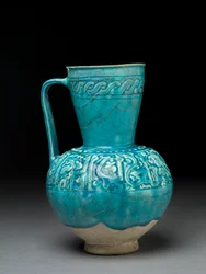 Jug with moulded decoration, Iran, 12th century