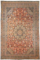 Large Tabriz carpet, of Ardebil design, north west Persia