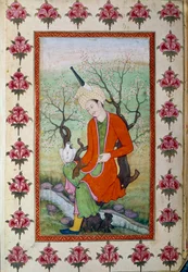 Prince Resting While Hunting with a Hawk