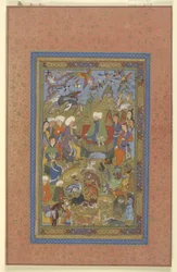 Sulayman and Bilqis Enthroned