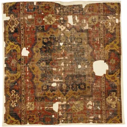 Tabriz Medallion and Cartouche Carpet Fragment, North West Persia, Second Half 16th Century