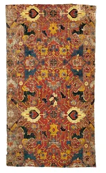 Tabriz Medallion Carpet Fragment, North West Persia