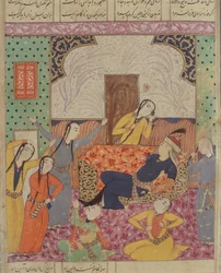 The Lamentation of Farude, illustration from the Shahnama (Book of Kings) by Abul-Qasim Manur Firdawsi, 1619