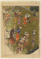 Timur grants an audience on the occasion of his accession to the throne at Balkh