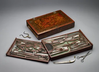 Tool kit depicting the Holy Family, c.1830