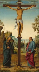 The Crucifixion with the Virgin, Saint John, Saint Jerome, and Saint Mary Magdalene, c. 1482-1485