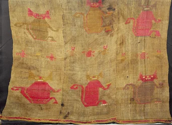 Peruvian Shroud; Cotton and Vicuna Brocaded in Coloured Wools, Pre-Conquest (15th Century)