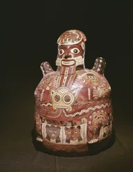 Pottery Vessel of Figure of a God, Nazca Culture