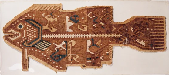 Wool Slit Tapestry of a Fish