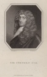 Sir Stephen Fox, English Politician (engraving)