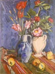 Still Life with Flowers and Apples