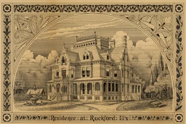 N. C. Thompson House, Rockford, Illinois, Perspective