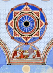 Ottawa Opera House, Ottawa, Illinois, Wall Stencil Design, c. 1875