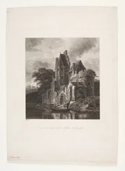 Castle Ruin by a River